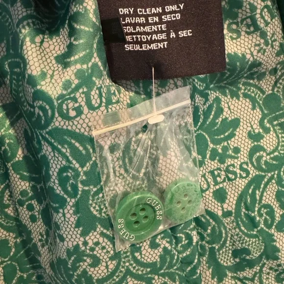 Guess Green Jacket/Coat Double Breasted - Picture 8 of 14